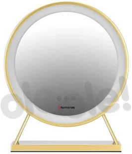 Humanas Lusterko kosmetyczne HUMANAS HS-HM04 Złoty - Lusterka do makijażu - miniaturka - grafika 3
