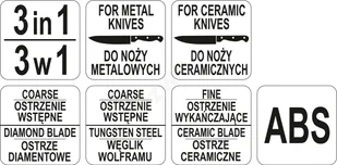 Yato OSTRZAŁKA DO NOŻY 3W1 YG-02351 - Deski do krojenia - miniaturka - grafika 5