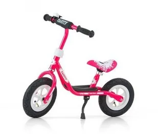 Milly Mally Dusty 10" Pink-White - Rowerki biegowe - miniaturka - grafika 2