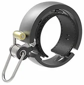 Dzwonki do roweru - Knog Oi Luxe duży dzwonek rowerowy 23,8 31,8 mm Bike Bell dzwonek design Slim MTB Laut, 1213 KN, kolor czarny (12129_Matte Black_L) - miniaturka - grafika 1