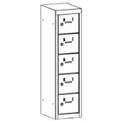 Szafki biurowe - Malow Szafka śniadaniowa SUS 215p drzwi skrzydłowe-przelotowe SUS 215p - miniaturka - grafika 1