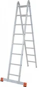 Rusztowania - Krause TriMatic dwustronna drabina przegubowa 2x8 szczebli 129918 - miniaturka - grafika 1