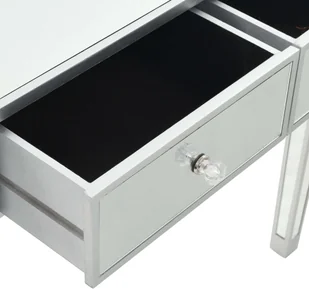 vidaXL Lustrzana toaletka ze stołkiem, MDF i szkło - Toaletki - miniaturka - grafika 7