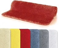 Maty antypoślizgowe - Spirella Fino dywanik łazienkowy, czerwony, 40 x 60 cm (10.20037) - miniaturka - grafika 1