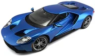 Kolekcjonerskie modele pojazdów - Maisto Ford GT '17: Model samochodu ze sprężynami, skala 1: 18, drzwi i poruszać się maski silnika, gotowe do modelu, skrętne, 24 cm, niebieski (531384) - miniaturka - grafika 1