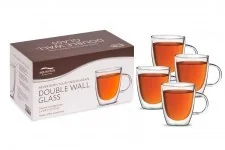 AQUALOGIS 4 Szklanki Termiczne Aqualogis z Uchem Do Kawy, Herbaty 300ml 4 x AL-TG300 - Szklanki - miniaturka - grafika 2