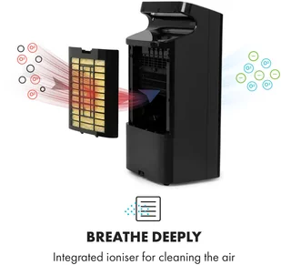 Klarstein Klarstein Coldplayer, chłodnica powietrza, 4 w 1, 68 W, 384 m/h, 4 prędkości nawiewu, czarna ACO6-Coldplayer B - Klimatory - miniaturka - grafika 9