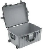 Walizki i skrzynie na sprzęt fotograficzny - Peli 1607 Air lekka walizka transportowa z rolkami do ochrony drona i sprzętu fotograficznego, odporna na wodę i kurz, pojemność 63 l, wkładka z pianki, kolor: srebrny 016070-0010-180E - miniaturka - grafika 1