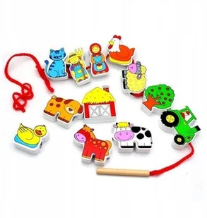 VIGA Klocki - życie na farmie (1556) - Układanki dla dzieci - miniaturka - grafika 9