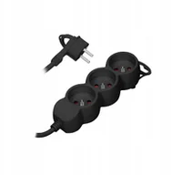 Listwy zasilające - Przedłużacz Listwa Zasilająca Płaski Wtyk Orno 3m - miniaturka - grafika 1