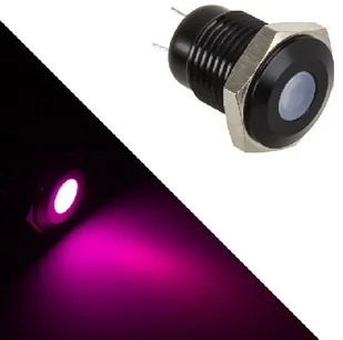 Lamptron Black Polycarbonate Vandal Resistant Illuminated fioletowa kropka LAMP- (LAMP-SW2005-H) - Tuning komputera - akcesoria - miniaturka - grafika 2