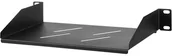 Akcesoria do szaf serwerowych - StalFlex Półka do szafy 10" z otworami 150 mm czarna - miniaturka - grafika 1