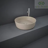 Umywalki - RAK Ceramics Ceramics FEELING UMYWALKA SLIM NABLATOWA OKRĄGŁA 42 CM CAPPUCCINO MAT (514) FEECT4200514A - miniaturka - grafika 1