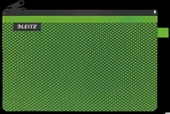 Koszulki na dokumenty - Leitz Koszulka z suwakiem z dwoma przegródkami WOW, rozmiar L, zielona 40130054 - miniaturka - grafika 1