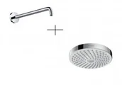 Deszczownice - Hansgrohe 26522400 + 2741300 Croma Select S deszczownica biały/chrom 26522400 + Ramię prysznicowe 38,9 cm 27413000 - miniaturka - grafika 1