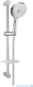 Zestawy prysznicowe - Oltens Saxan EasyClick Alling 60 zestaw prysznicowy z mydelniczką chrom 36004100 - miniaturka - grafika 1