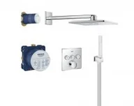 Deszczownice - Grohe SmartControl zestaw prysznicowy podtynkowy z baterią i deszczownicą chrom 34712000 34712000 - miniaturka - grafika 1