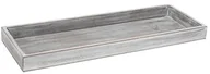 Tace i patery - Markenlos Taca drewniana 40 x 14 cm prostokątny Szary taca drewniana taca do serwowania taca śniadaniowa 172286 - miniaturka - grafika 1