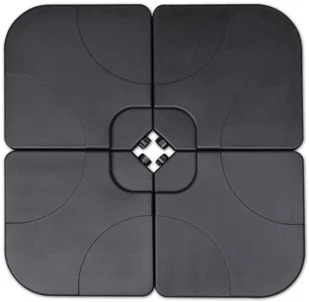 vidaXL Biały parasol ogrodowy z przenośną aluminiową podstawą vidaXL - Parasole ogrodowe - miniaturka - grafika 5