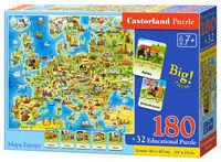 Puzzle 180 Mapa Europy z quizem CASTOR - Powieści i opowiadania - miniaturka - grafika 4