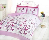 Pościel dla dzieci - art Rodzaj flutter Butterfly, różowy, rozmiar king size 1238485 - miniaturka - grafika 1