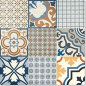 Płytki ceramiczne - El Molino Logos Jet Azul 60x60 - miniaturka - grafika 1