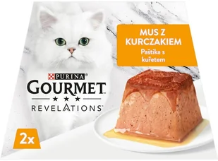 Purina Gourmet Revelations Mus z Kurczakiem w kaskadzie sosu 2x57g 49958-uniw - Mokra karma dla kotów - miniaturka - grafika 2