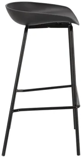 Intesi Stołek barowy Grego czarny - Taborety i hokery - miniaturka - grafika 3