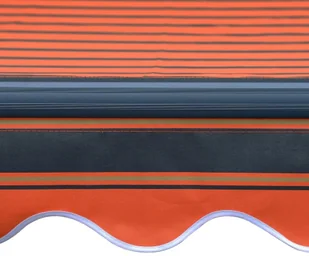 VidaXL Lumarko Ręcznie zwijana markiza z LED 350x250 cm, pomarańczowo-brązowa! 3055225 VidaXL - Markizy - miniaturka - grafika 7