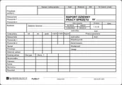 Druki akcydensowe - Firma krajewski Dzienny raport pracy sprzętu [Pu/Bm-7] Pu/Bn-7 - miniaturka - grafika 1