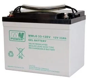 MW Power Akumulator żelowy MW MWLG 33-12EV 12V 33Ah M6 - Akumulatory ogólnego zastosowania - miniaturka - grafika 2