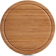 Deski do krojenia - Zeller Okrągła deska do krojenia ZELLER, brązowa, 30 cm - miniaturka - grafika 1