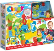 Klocki - Clementoni CLEMMY PLUS PARK DINOZAURÓW CLE17079 - miniaturka - grafika 1