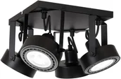 Lampy sufitowe - Luminex Plafon Viva czarny kwadrat 4 1224 - miniaturka - grafika 1