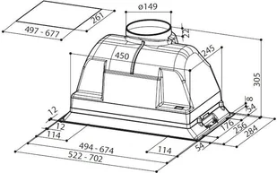 Faber Inca Plus HCS X 52 (110.0154.582) - Okapy kuchenne - miniaturka - grafika 5