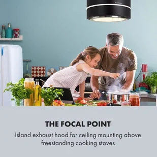 Klarstein Tron Ambience 38 Czarny (CGCH2-TronAmbience-B) - Okapy kuchenne - miniaturka - grafika 2