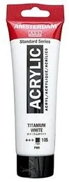 Royal Talens Farben Farba akrylowa Amsterdam 120 ML, biel tytanowa [zabawki] T1709 105 - Farby i media malarskie - miniaturka - grafika 3