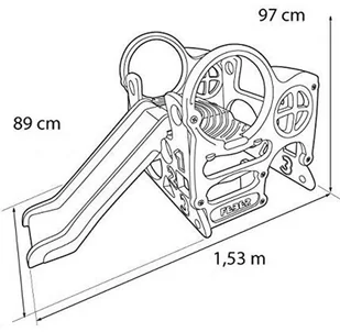 Feber Plac zabaw Activity Center ze zjeżdżalnią 10247 - Place zabaw - miniaturka - grafika 3