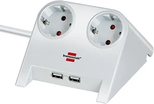 Brennenstuhl Desktop-Power USB-Charger 2x Power 2x USB white (1153520222) - Listwy zasilające - miniaturka - grafika 2