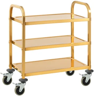 Royal Catering Wózek kelnerski - 3 półki - royal_catering - do 240 kg - półki: 69 x 40 cm 10012422 RCSW 2.1G - Wózki na żywność - miniaturka - grafika 7