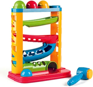 Miniland zabawki edukacyjne Kolorowa zjeżdżalnia z piłeczkami MLZ97282 - Zabawki interaktywne dla dzieci - miniaturka - grafika 2