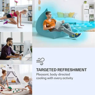 Klarstein IceWind Max, chłodnica powietrza 3 w 1, 330 m/h, 60 W, oscylacja, 6 l, timer, pilot zdalnego sterowania ACO6-IcewindMax B - Klimatory - miniaturka - grafika 3