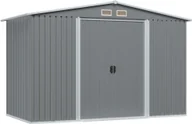 Altany ogrodowe - vidaXL Szopa ogrodowa, antracytowa, stalowa, 257 x 205 x 178 cm - miniaturka - grafika 1
