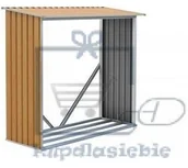 Altany ogrodowe - G21 Szopa na drewno WOH 136 - 182 x 75 cm, brązowa - miniaturka - grafika 1