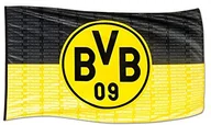 Gadżety dla kibiców - Borussia Dortmund , flaga na maszt BVB, czarna/żółta, 250 x 150 cm - miniaturka - grafika 1
