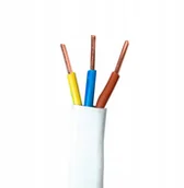 Przewody elektryczne - Conotech Kabel YDYp 3x2,5mm 450/750V Biały 1MB - miniaturka - grafika 1