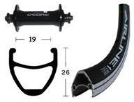 Piasty rowerowe - Rodi Rodi Airline 1 Przednie koło 28x1.75" QR Deore, black 36H 2021 Piasty miejskie i trekkingowe 2146568100 - miniaturka - grafika 1