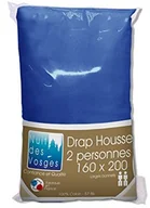 Prześcieradła - Nuit des Vosges Nuit wogezy 2101034 cotoval prześcieradło z gumką Uni bawełna nattier Niebieski 160x200 cm 2101034 - miniaturka - grafika 1