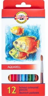 Koh-I-Noor Kredki akwarelowe 12 kolorów 3716 - Kredki, ołówki, pastele i pisaki - miniaturka - grafika 2