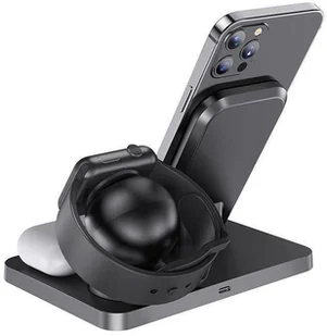 HOCO Case CW33 3IN1 WIRELESS CHARGER 15W BLACK FD_19596-0 - Ładowarki do telefonów - miniaturka - grafika 5